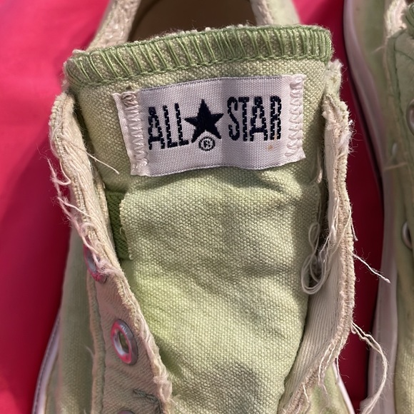 CONVERSE ALL STAR  LIME GREEN SLIP ON SNEAKER - Picture 2 of 6